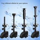 660gph Submersible Pump Pond Fountain With Inside Filter And Rgb Colorful Led   
