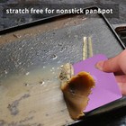 Plastic Pan Dish Pot Food Kitchen Scraper Tool Set  3 Pcs 3-pack  Purple