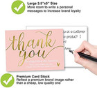 100pcs 2 X 3 5  Thank You For Your Support Business Cards Thanks Greeting Cards
