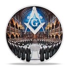 Freemasons Collectible Coin Masonic Token Freemason Brotherhood  g  Silver Badge