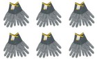 Cut Resistant Gloves  pack Of 6  Food Grade High Performance Level 5 Gray S-m-l
