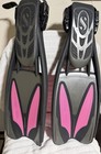Scubapro Jet Sport Open Heel Scuba Diving Fins Pair Gray pink Small
