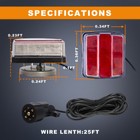 Led Wired Trailer Light Set Magnetic Rear E-marked 25ft Cable 12v Waterproof