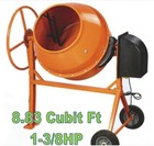 8 83 Cubic Feet Electric Cement Concrete Stucco Mortar Mixer Heavy Duty 1 3 8 Hp