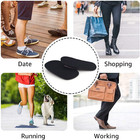 Universal Gel Height Increase Insoles Invisible Shoe Lifts Inserts Elastic Shock