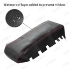 Fits 2010-2017 Chevy Equinox Black Leather Console Lid Armrest Cover Red Stitch