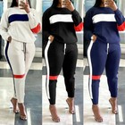 2pcs Women s Sweatshirt Hoodies Tracksuit Set Lounge Wear Ladies Tops Pants Suit