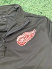 Adidas Detroit Red Wings Nhl Men s Black 1 4 Zip Pullover Jacket Size M