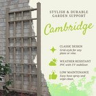 Dura-trel Cottage 28x66 Inch Pvc Vinyl Outdoor Patio Trellis With Anchors  used 