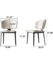 Modern Leather Dining Chairs  Set Of 2
