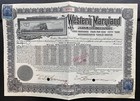 John D  Rockefeller Issued 1917 Western Maryland Railroad Bond-  10 000