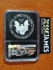 2019 S Proof Silver Eagle Ngc Pf70 Ultra Cameo First Day Of Issue Fdi Black Core