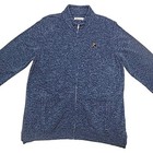 Peter Millar Golf Jacket Shirt Chevy Chase Blue Men Sz Xl Cotton Full Zip Pocket