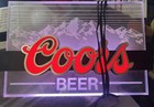 Vintage Coors Beer Lighted Sign Acrylic 11 1 2  X 18  Breweriana No  Aa 497 1 96