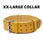 Riparo Genuine Leather Padded Dog Heavy Duty K-9 Adjustable Collar Xxl 2    Wid   