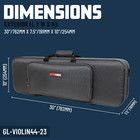 Gator Cases Adagio Series Eps Polyfoam Lightweight Case For 4 4 Sized Violin