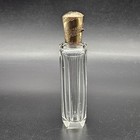 Antique Victorian Dutch Crystal Glass Scent Bottle With 14   arat Gold Cap 19th C