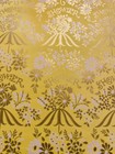 Vtg Wrapping Paper Gift Wrap For Your Shower 1950 Nos Yellow Gold Flowers