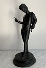 Narcissus Grand Tour Bronze Sculpture After Roman greek Antiquity Naples Italy