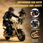 Oryxearth Mini Bike 99cc 4-stroke Gas-powered Golden Automatic Transmission