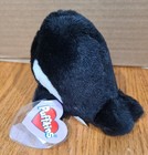 Nwt protector Swibco Puffkins Toby Black And White Whale Plush Stuffed Animal