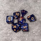Polyhedral Dnd Rpg Acrylic 7pc Dice Set Lot Of 4