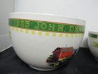 Set Of 2 John Deere Gibson Serving Mixing Bowls Ceramic Nesting 8    9 1 2 