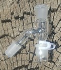 18mm Female To 18mm 45 Degree Male Glass Reclaim Removable Jar Usa 
