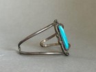 Old Pawn Navajo Sterling Silver And Turquoise Bracelet