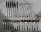 Vintage 27 Pc Wm Rogers Oneida Silver Plate Avalon Cabin Pattern Flatware Set