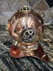Decorative Copper Brass Antique Replica Deep Sea Divers Diving Helmet 8 In Tall