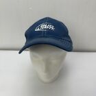 Bud Light Beer Hat Cap Blue White Embroidered Strapback Adjustable Cotton