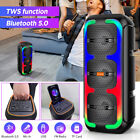2000w  Portable Bluetooth Fm Party Speaker Sub Woofer Heavy Bass Sound System