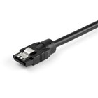 2ft Startech Sata Round Latched To Sata Round Cable - Black