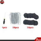 Durable 100 Heavy-duty Landscape Staples - 6 Inch Stakes For Gardening Needs