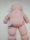 Read  Vintage Eden Baby Doll Stuffed Blond Hair Blue Eyes Pink Terry Cloth 10   