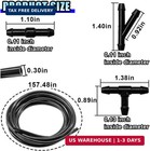 30 Pcs Car Windshield Washer Hose Kit  4m 13ft Washer Fluid Hose   T y i-type   