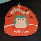 Kellytoy Squishmallows Winston Owl Halloween Plush 2023 Blue white Small Tags