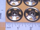 Set Of 12 Zinc Plated Tonka Triangle Hole Hubcap Toy Parts Semi Truck Tkp-002-12