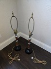 Pair Vtg 60s Mid-century Danish Modern Table Bedside Accent Lamps Mcm Decor
