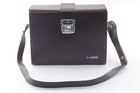  near Mint  Canon Genuine Vintage Leather Camera Bag Brown Hard Case From Japan