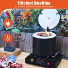 Toauto 8kg Aluminum Melting Furnace 1800w Smelter Casting Ingot Mold Kit 999   