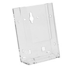 Clear Wall Mount Tri-fold Literature Holder For 4x9 Brochures For Wall