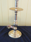 Colonial Williamsburg Style  Brass Cathedral Candlestick Lamp