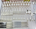 1847 Rogers Bros  Daffodil Svc For 8 Silverplate Flatware Set 54 Pc-free Ship 