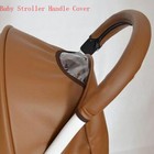 Baby Stroller Handlebar Cover Pu Leather Pushchair Pram Armrest Case Protect Zip