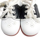 Vintage Dyna Kids Baby Infant Black White Saddle Shoes Size 4 1 2