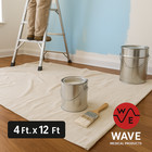 Heavy Duty Canvas Drop Cloth - 4x12 Ft - Multi Purpose - 8 Oz  Absorbent