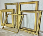Lot Of 5 Smaller Picture Frames Gold Gilt Aesthetic Wood Victorian Fine Art 8x10