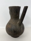 Antique Turkish Ottoman Heavy Iron Ewer Water Pitcher 9    Tall - 18th 19th C 